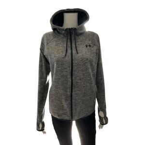 Under Armour White/Gray Heathered Pre-Owned Ladies Jacket - Size Small